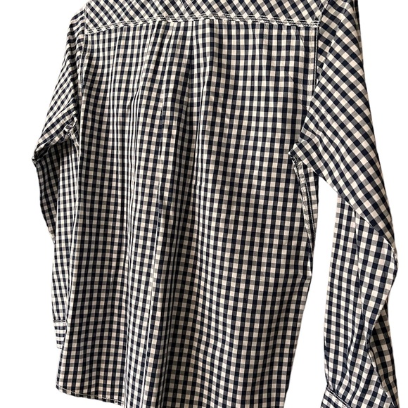 Boys Large Size 16-18 Tommy Hilfiger Button Up navy/white check shirt - Picture 2 of 3